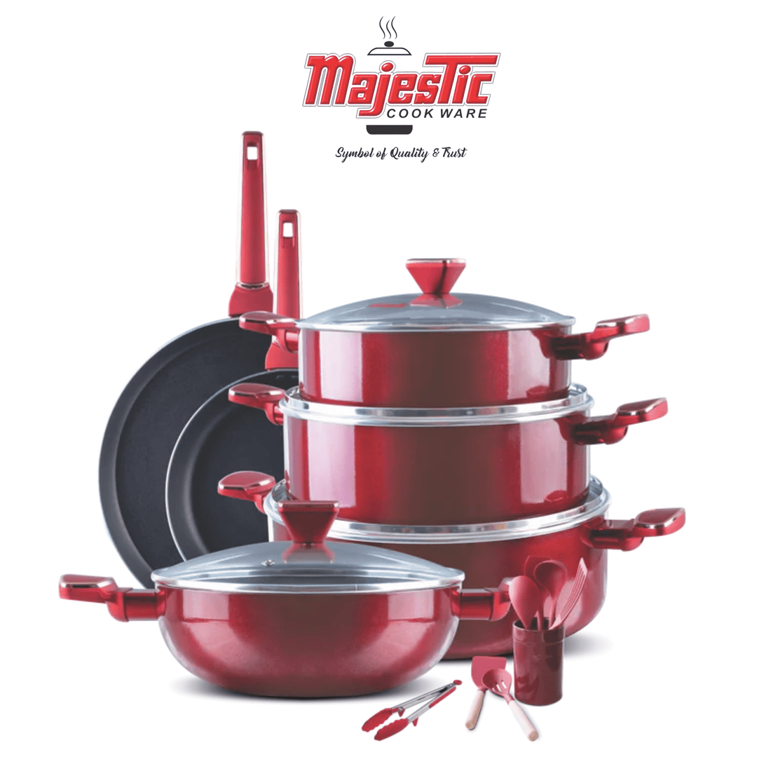 Majestic Vintage Gift Set 18-pcs (Marble Coated) Kitchen / dining majestic Cookware 